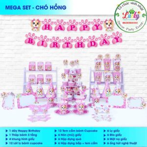 Megaset Chó Hồng