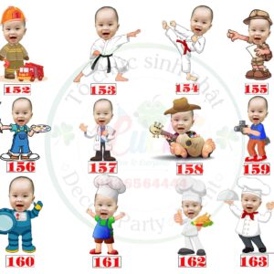 chibi bé trai nghề nghiệp