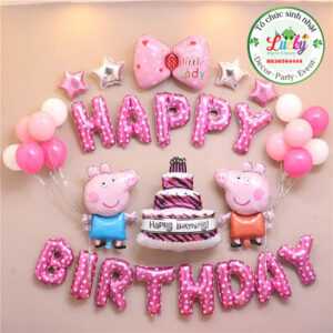 Set bong sinh nhật Peppa Pig