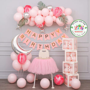 Set bóng sinh nhật bé gái đẹp