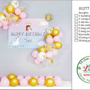 Set bóng sinh nhật bé gái 20