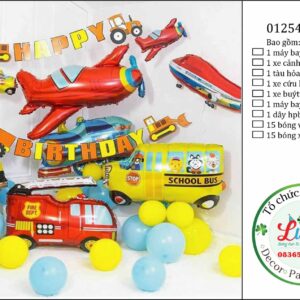 Set bóng trang trí sinh nhật Ô Tô 1
